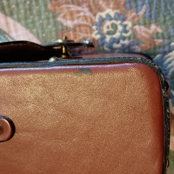 Vintage 60s 70s John Romain Saddle Leather Shoulder Bag - Picture 10 of 11